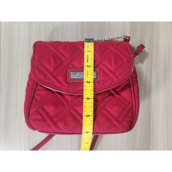 VERA BRADLEY CHAIN STRAP CROSSBODY Red‎  SMALL Bag Handbag - Picture 7 of 7